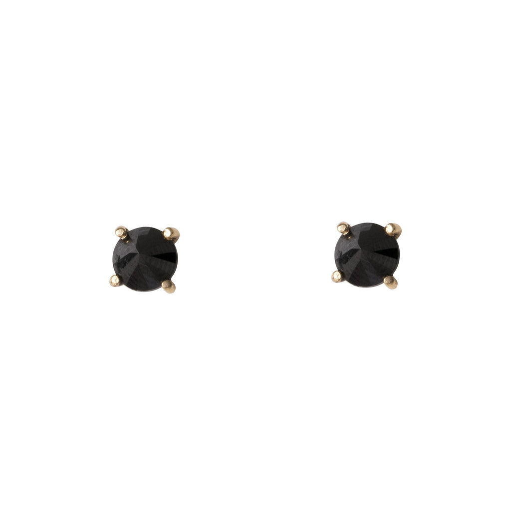 Gold Onyx Studs