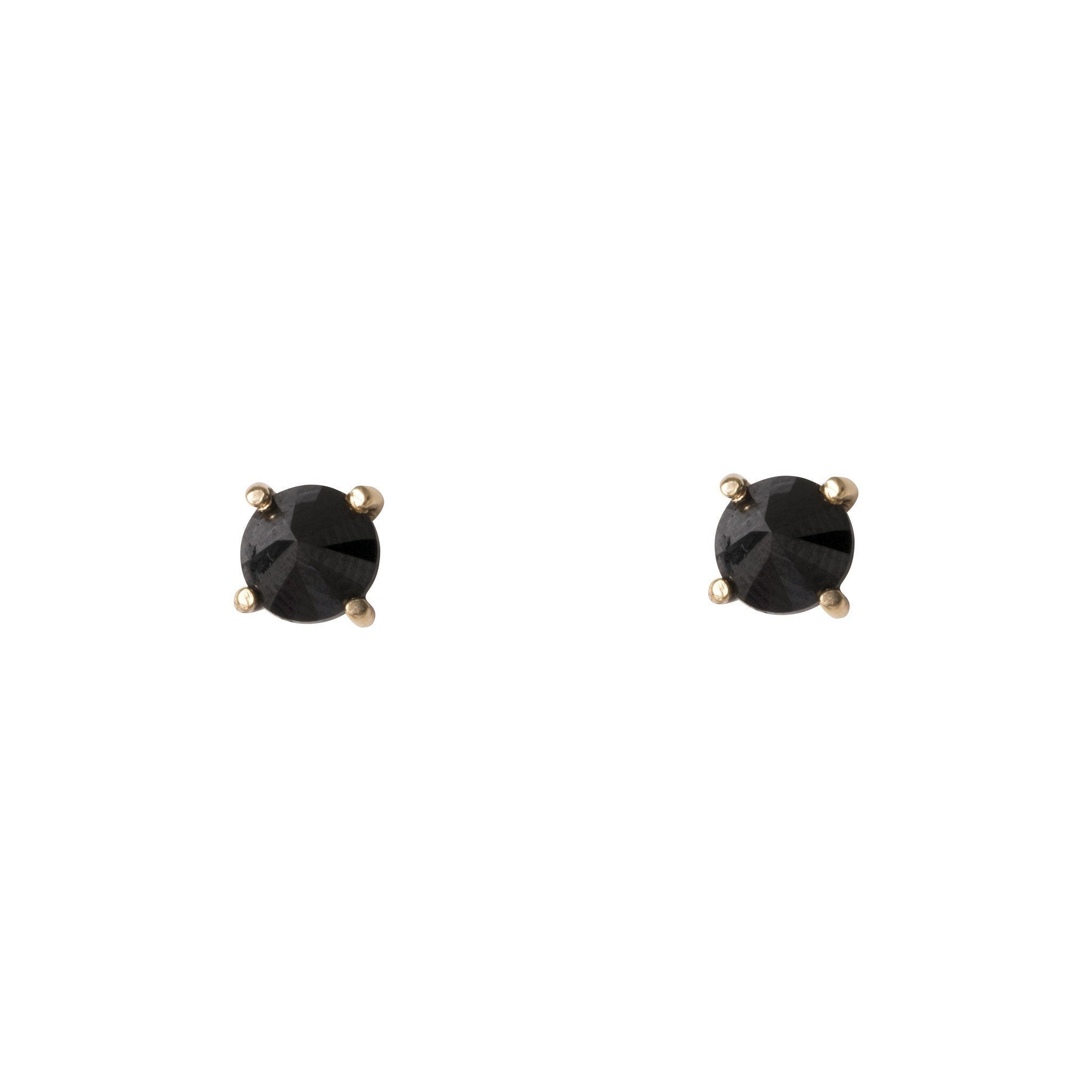 Gold Onyx Studs