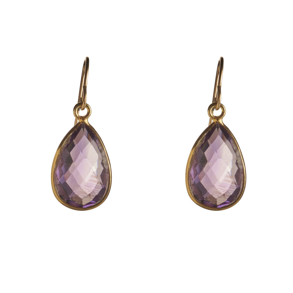 Faceted Drop Earring