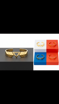 Winged Triangle Bangle Sculptural Form