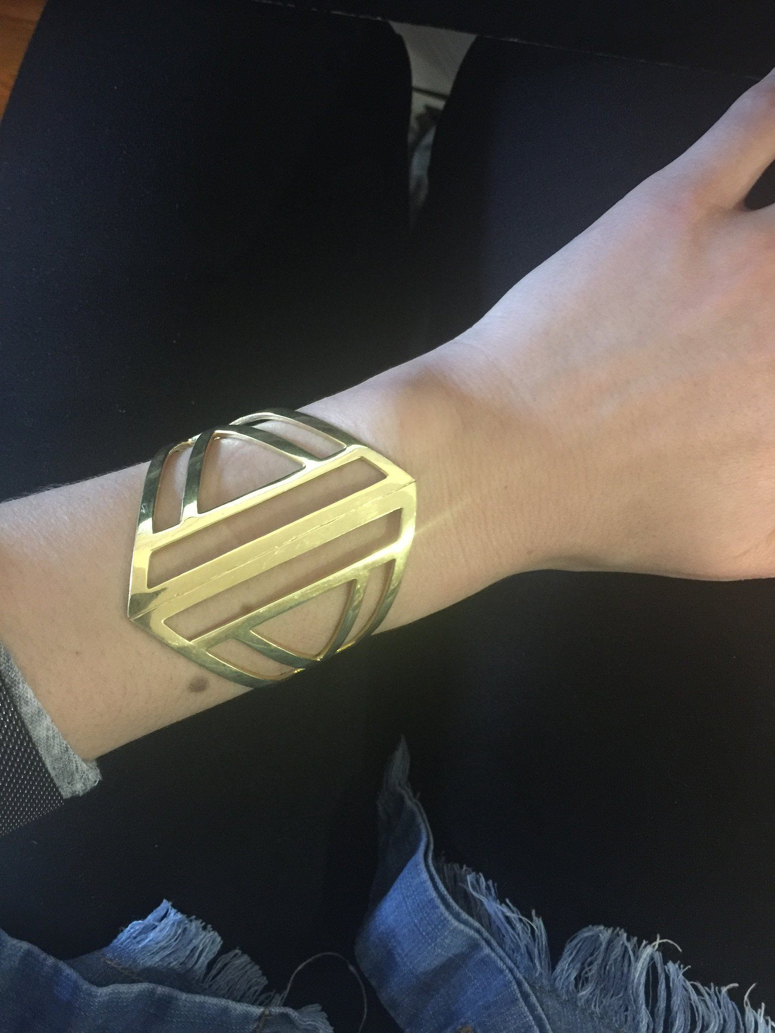 Large Double Triangle Cuff