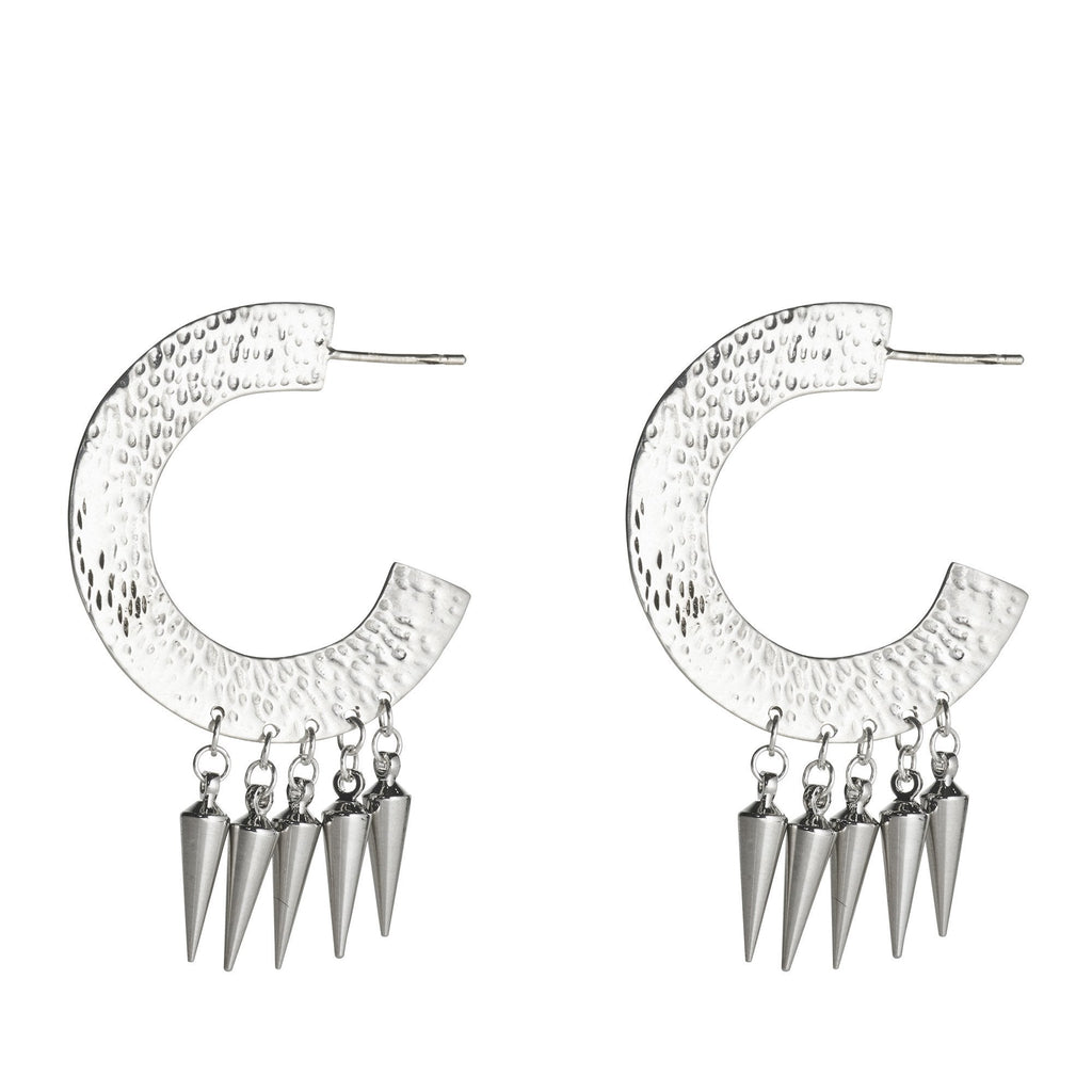 Large Horseshoe Hoop with Daggers