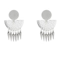 Riveted Sunrise Studs with Daggers