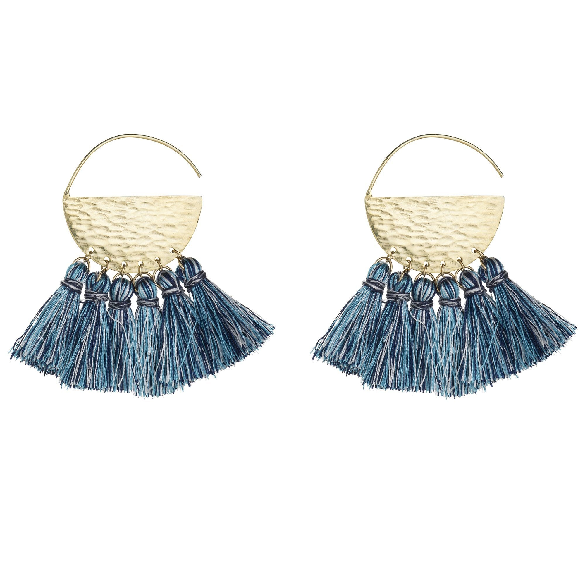 Sunrise Hoop with Tassels