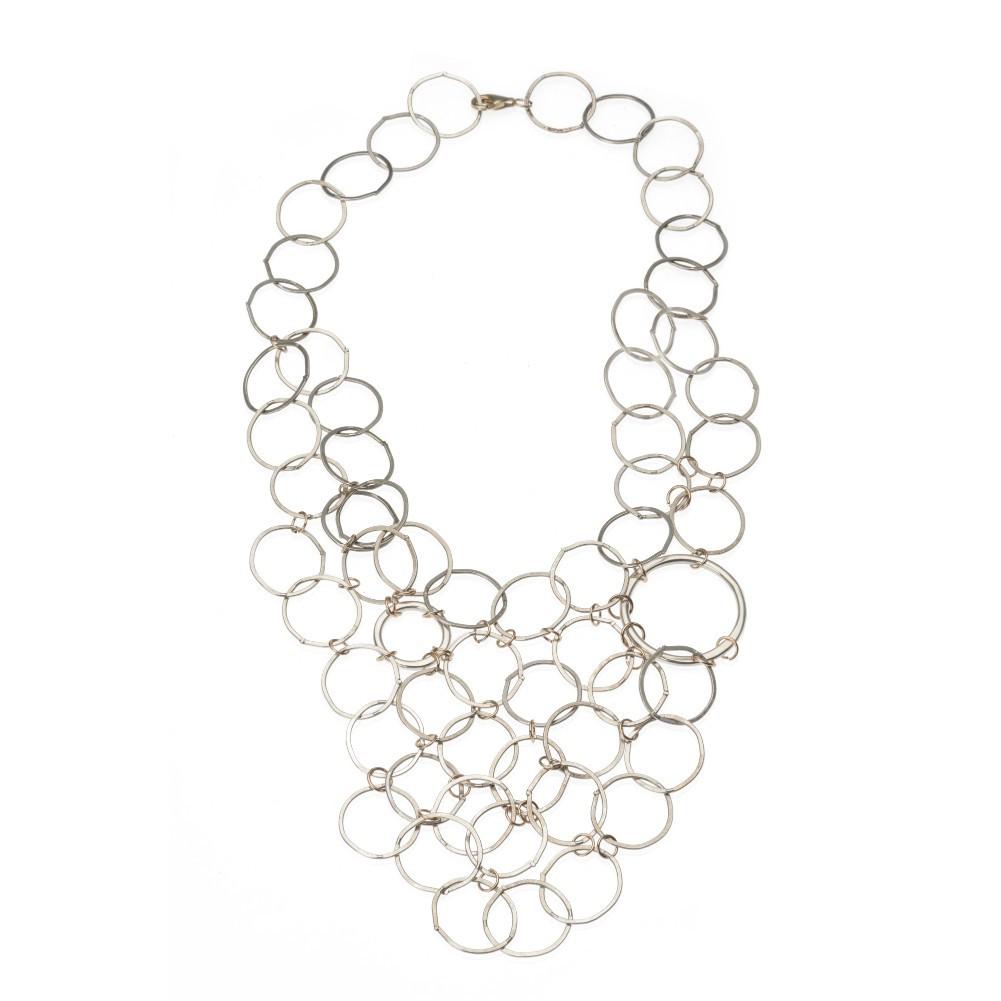 Large Circle Bib Necklace
