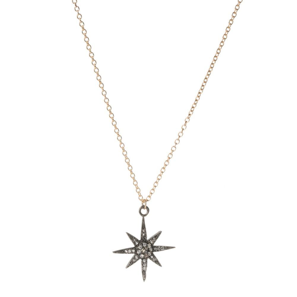 White Topaz Charm Necklace