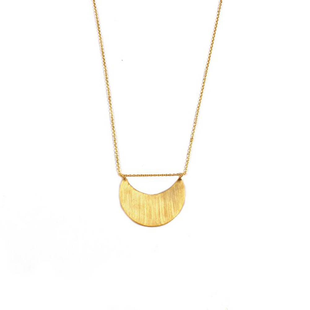 Half Moon Necklace with Pass Through