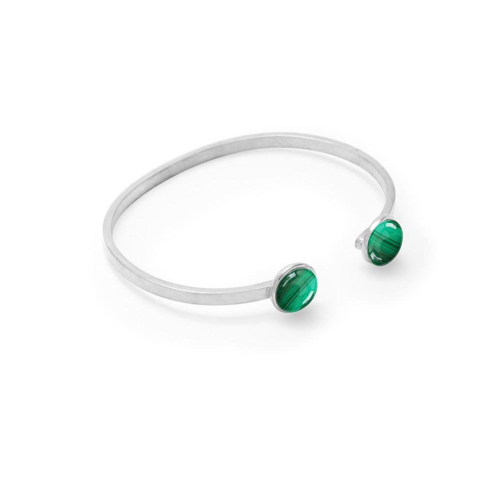 Double Stone Stacking Bangle