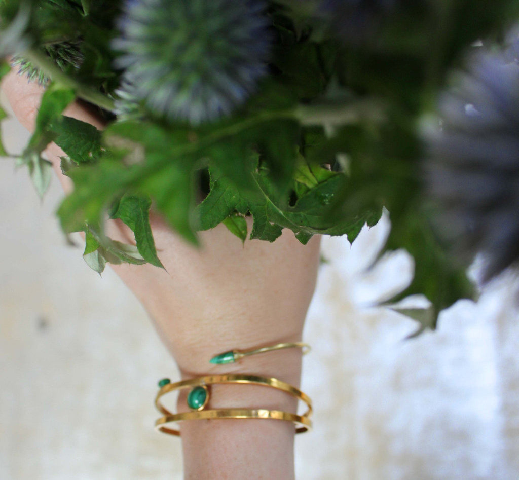 Open Stone Bangle