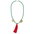 Faceted Bead Mala Necklace