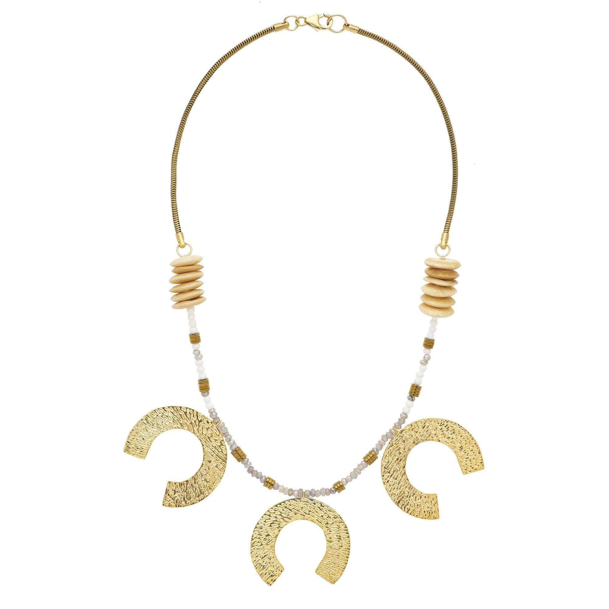 Large 3-Tier Horseshoe Necklace