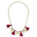 Lucky Horseshoe Tassel Necklace