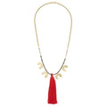 Lucky 4 Horseshoe Necklace with Tassel