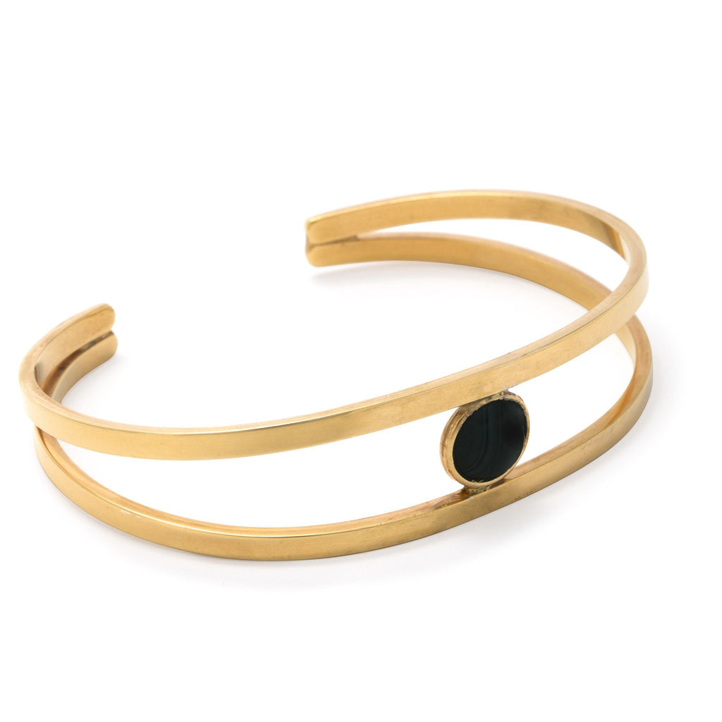 Open Stone Bangle