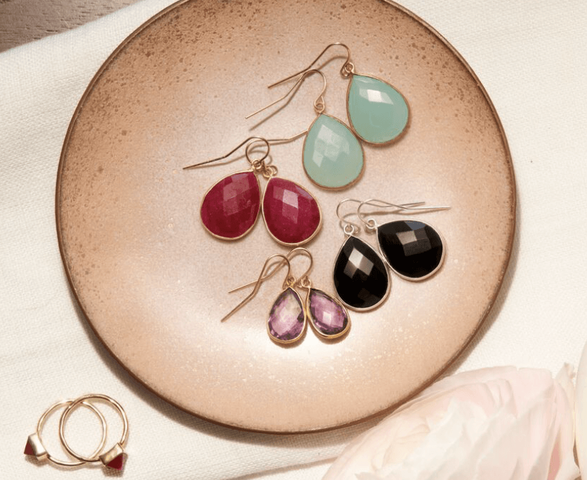 Faceted Drop Earring