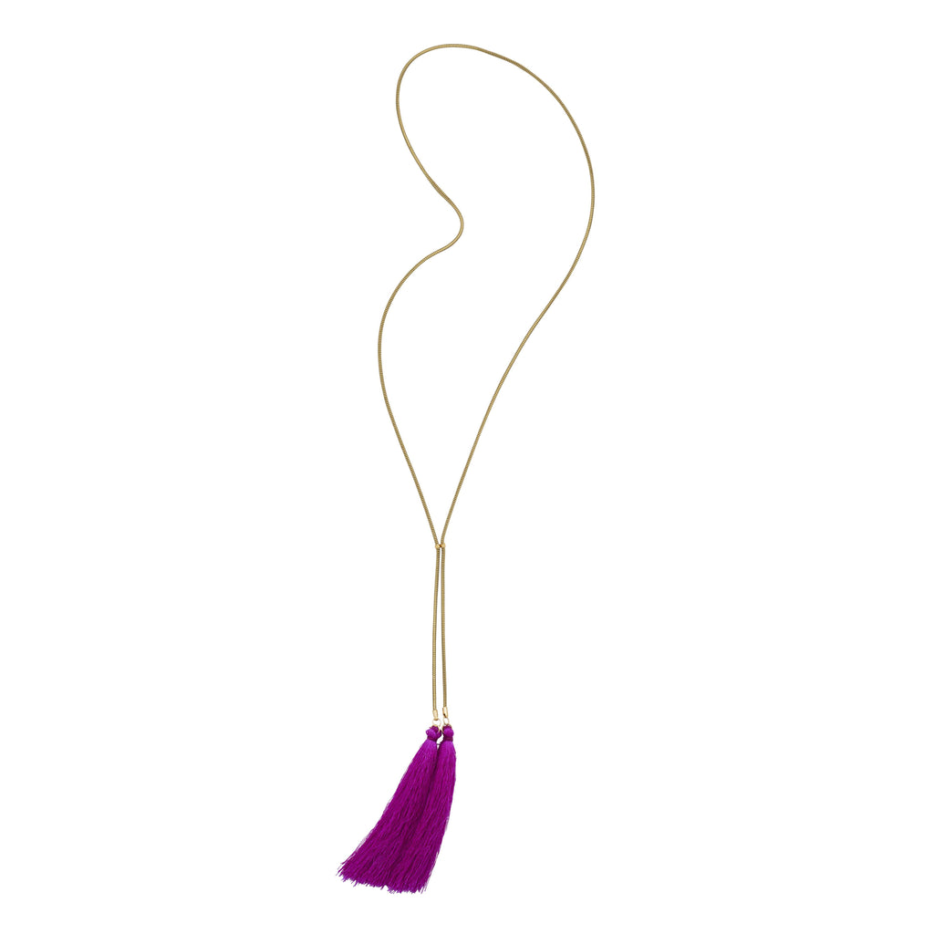 Snake Lariat with Tassels