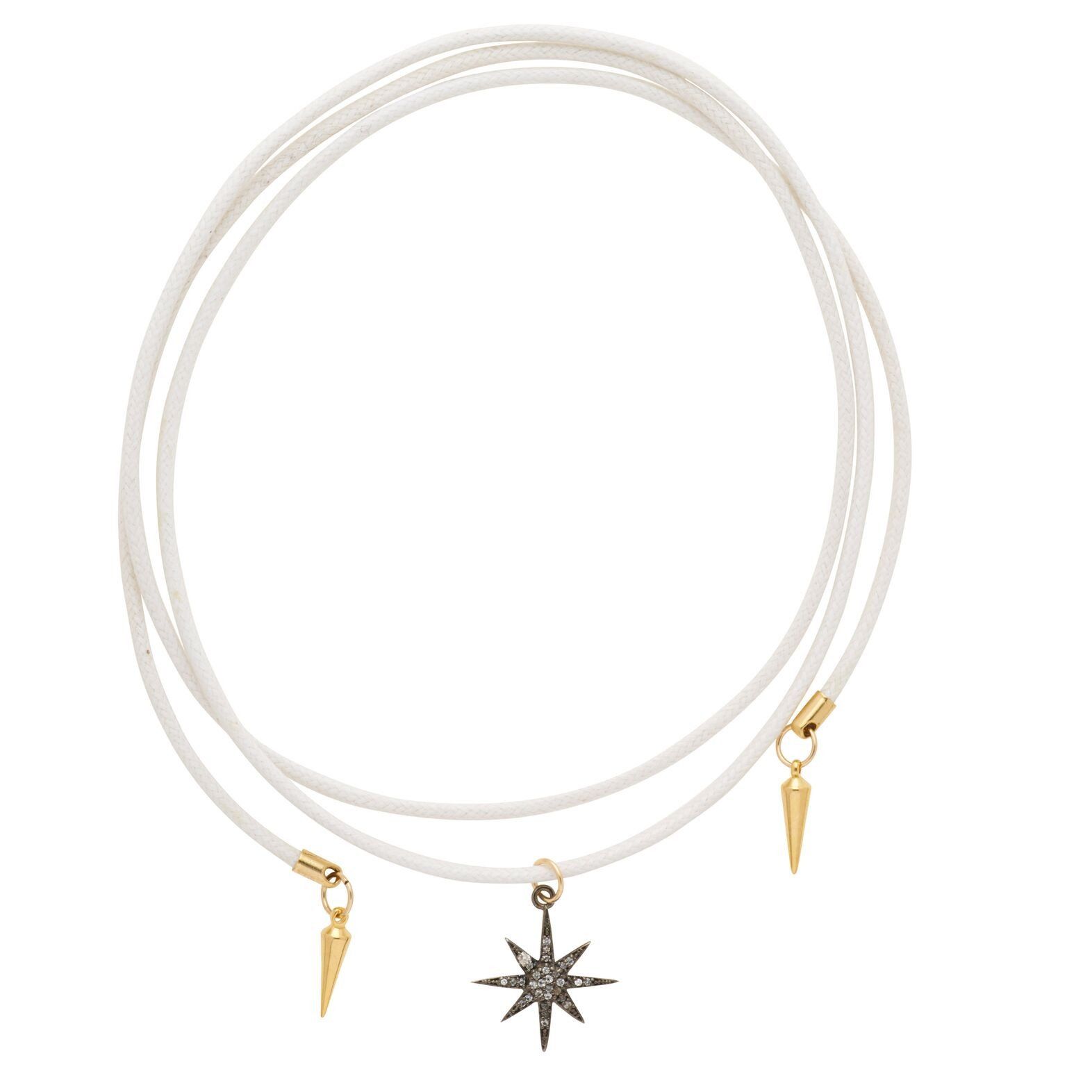 White Topaz Wrap Necklace