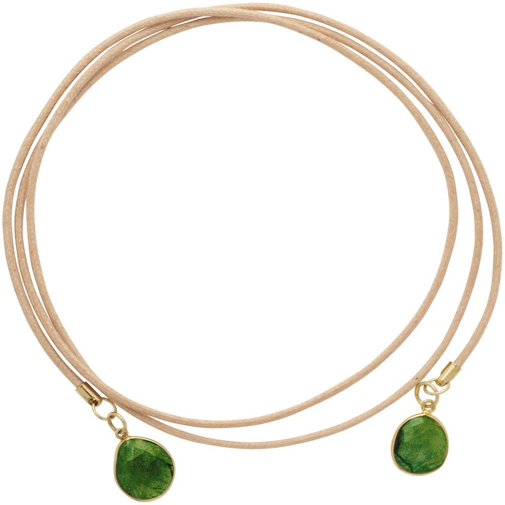 Wrap Choker with Gemstones