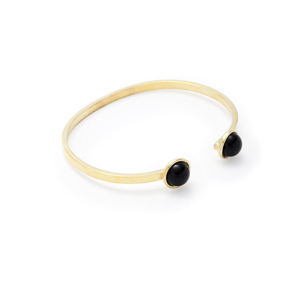 Double Stone Stacking Bangle