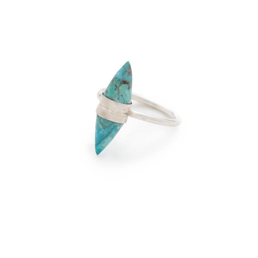 Flaca Picks: Double Turquoise Cone Ring