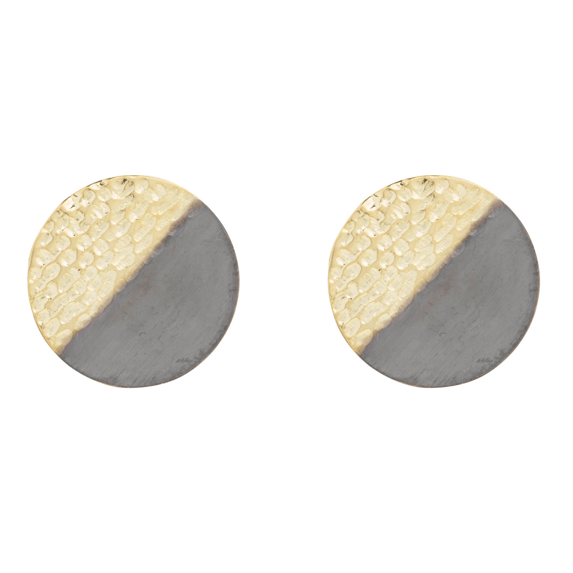 Large Two Textured Stud