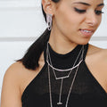 Stacked Antique Stud With Fringe