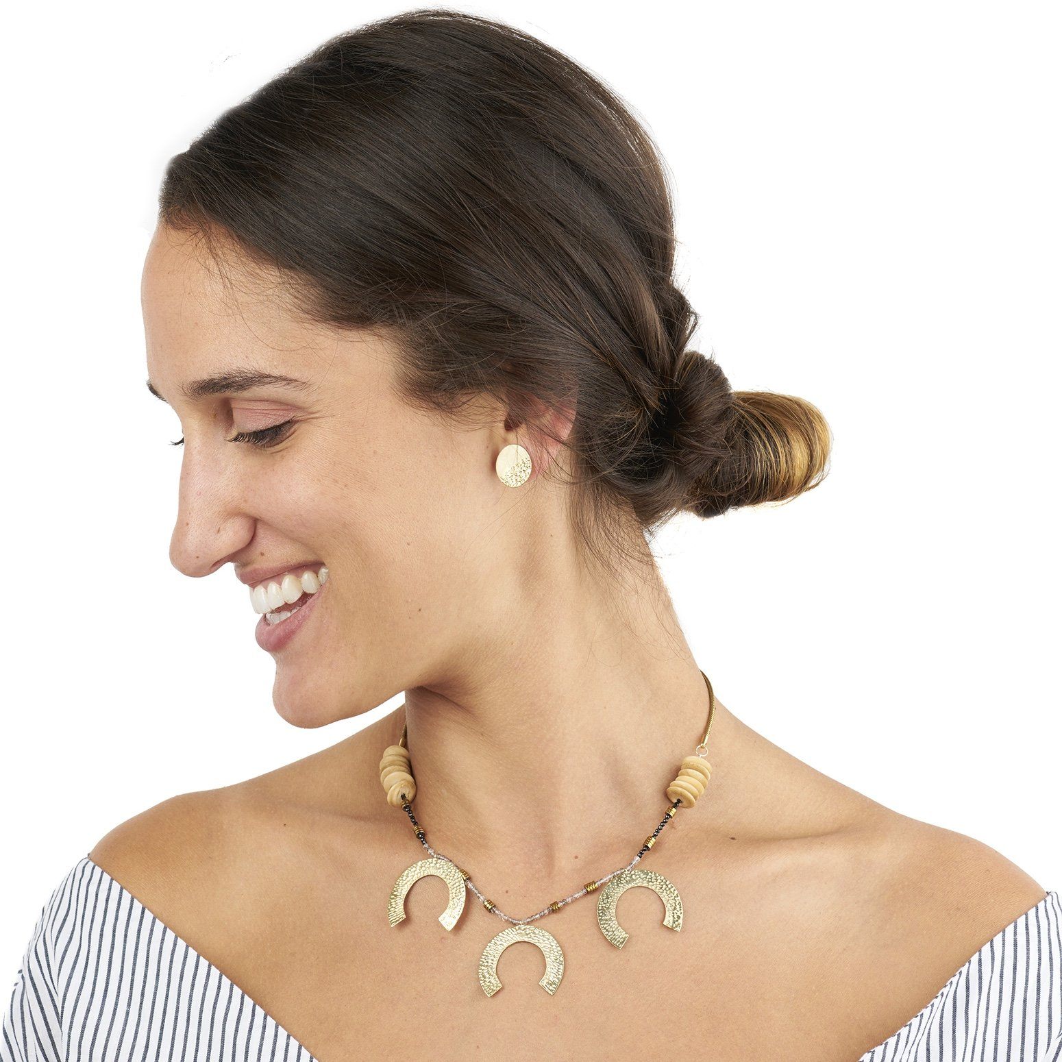Large 3-Tier Horseshoe Necklace