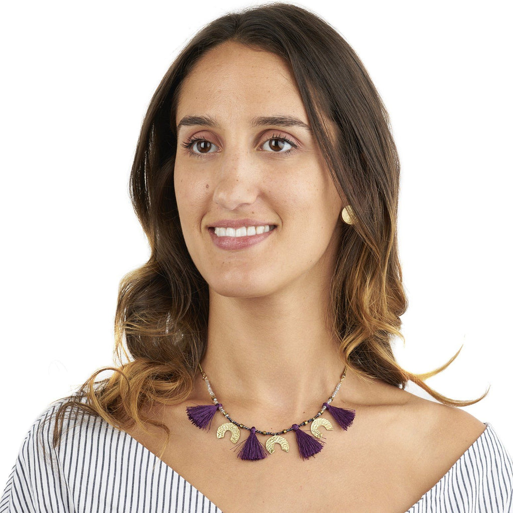 Lucky Horseshoe Tassel Necklace