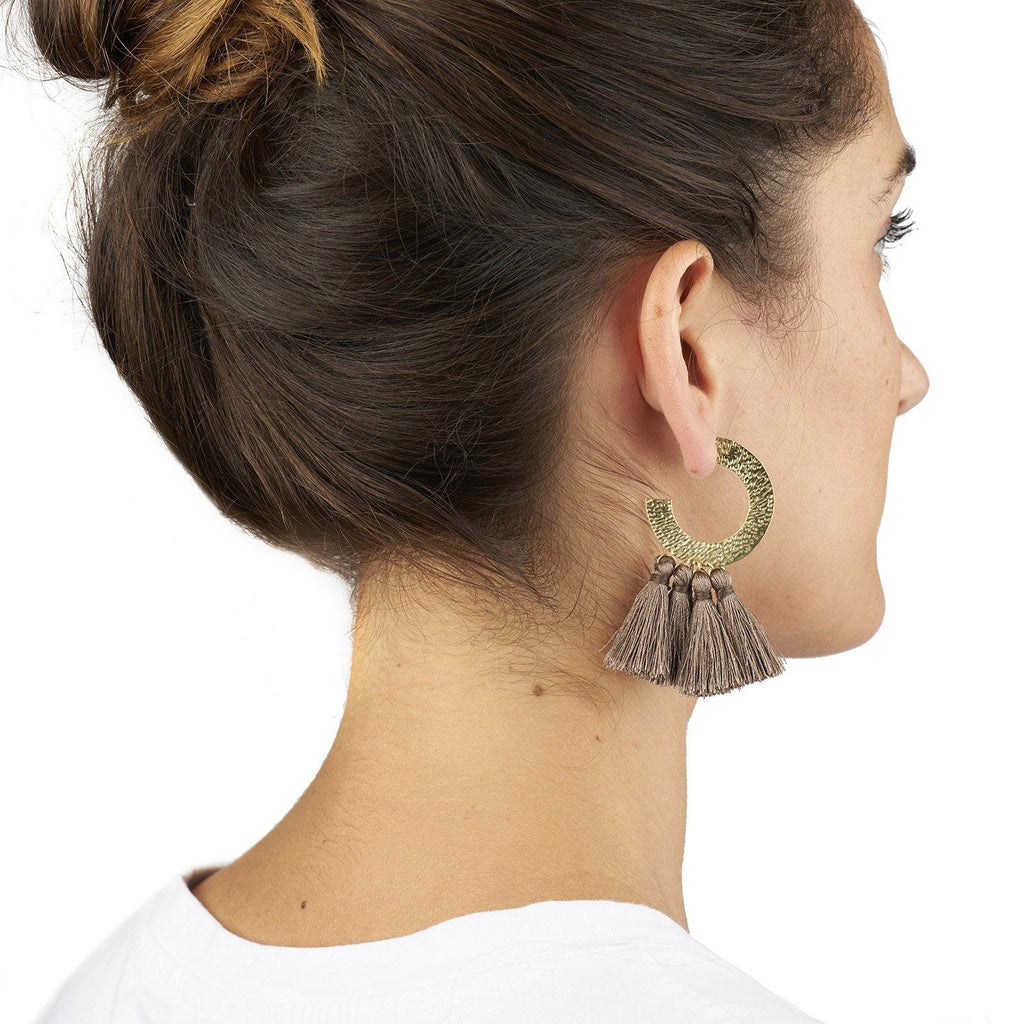 Large Horseshoe Hoop with Tassels