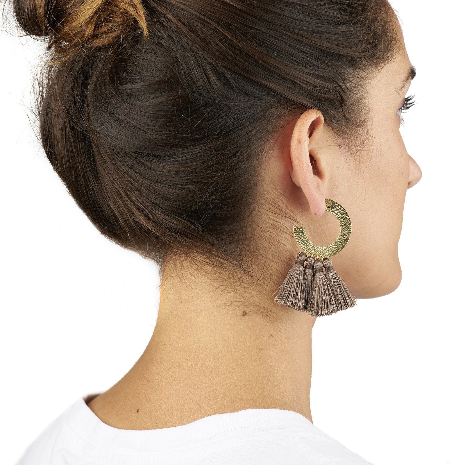 Large Horseshoe Hoop with Tassels