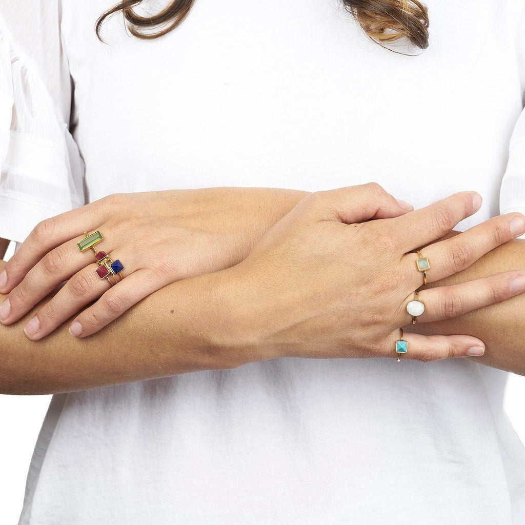 Pyramid Stack Ring