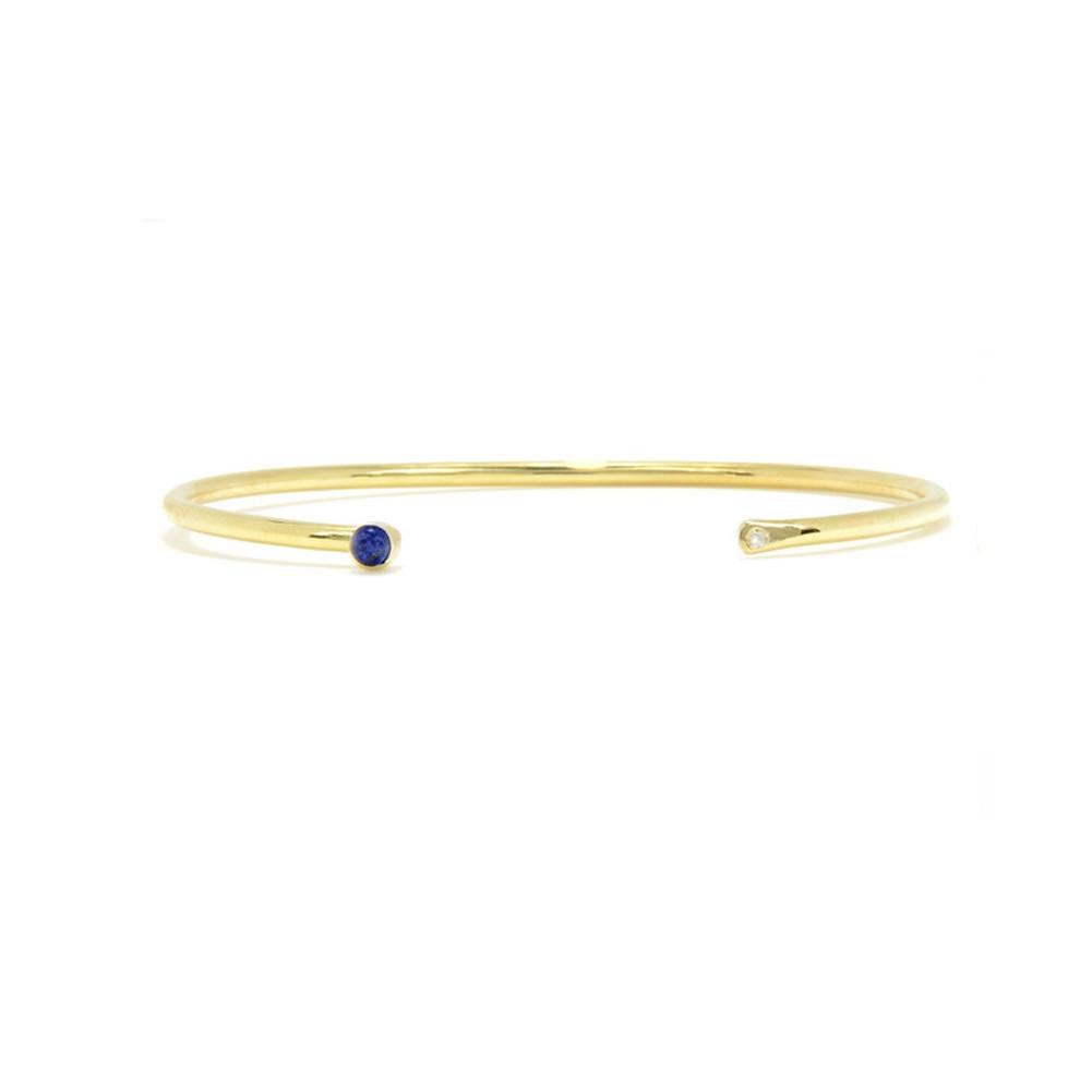 Diamond Layering Bangle with Stone
