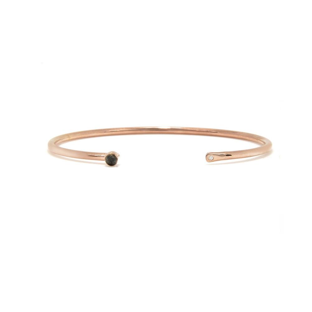 Diamond Layering Bangle with Stone