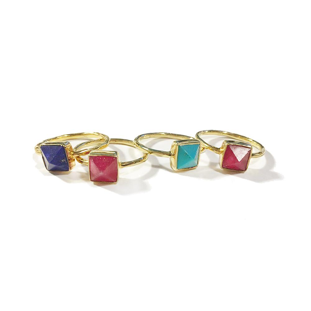 Pyramid Stack Ring