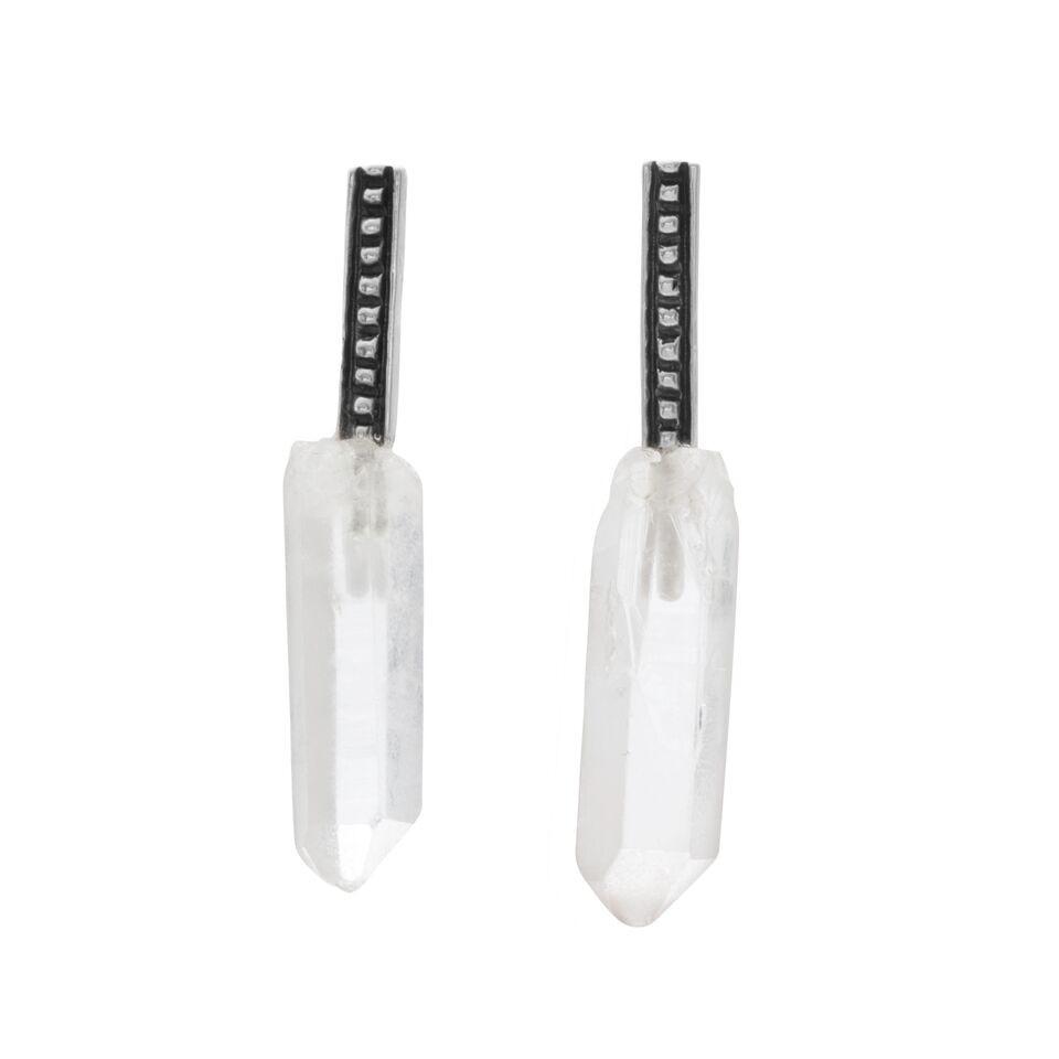 Long Antique Stud with Drop -