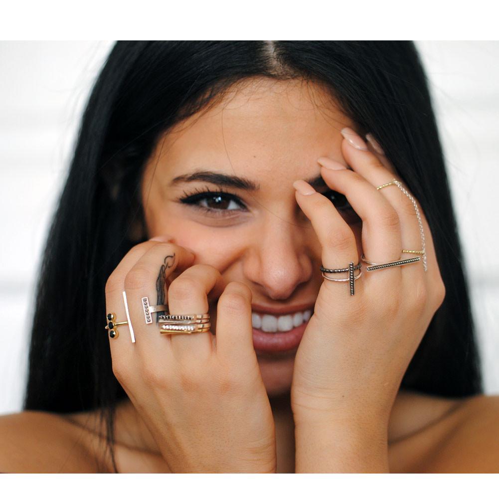 Double Ball Ring with Chain