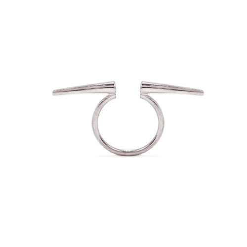 Double Spike Knuckle Ring