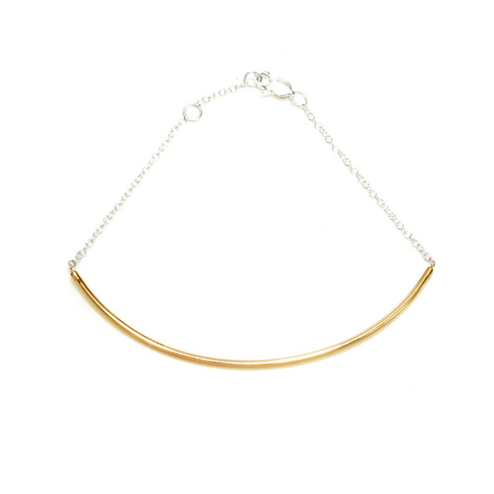 Tube and Chain ID Bracelet