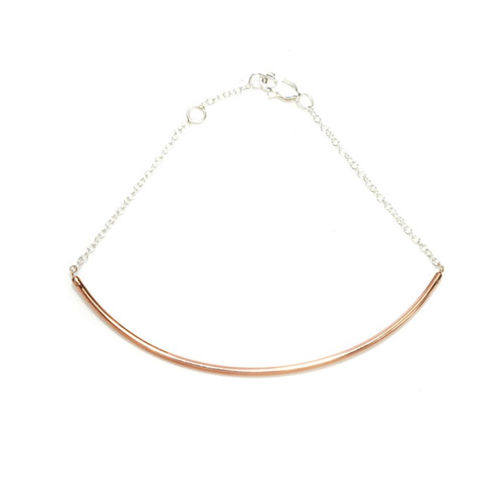 Tube and Chain ID Bracelet