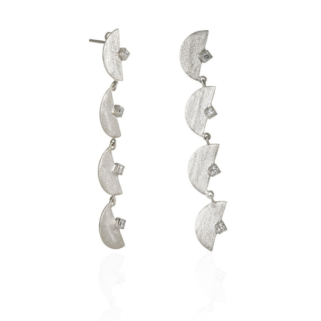 Half Moon Chandelier Earrings