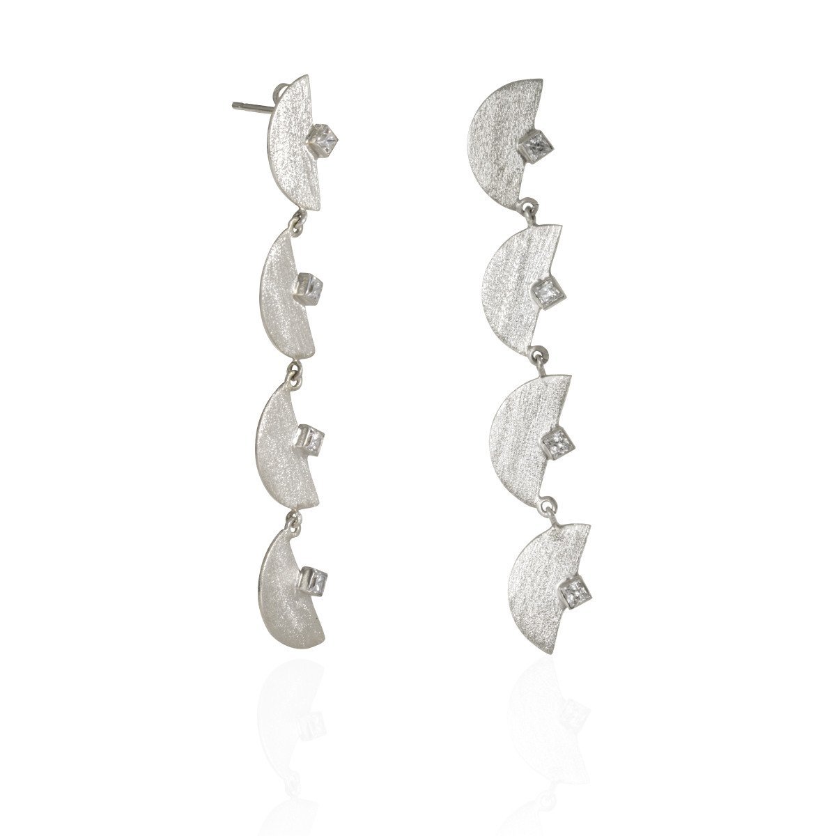 Half Moon Chandelier Earrings