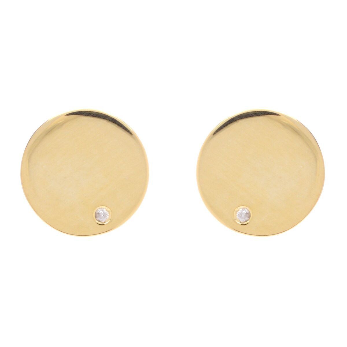 Off-Set Diamond Stud