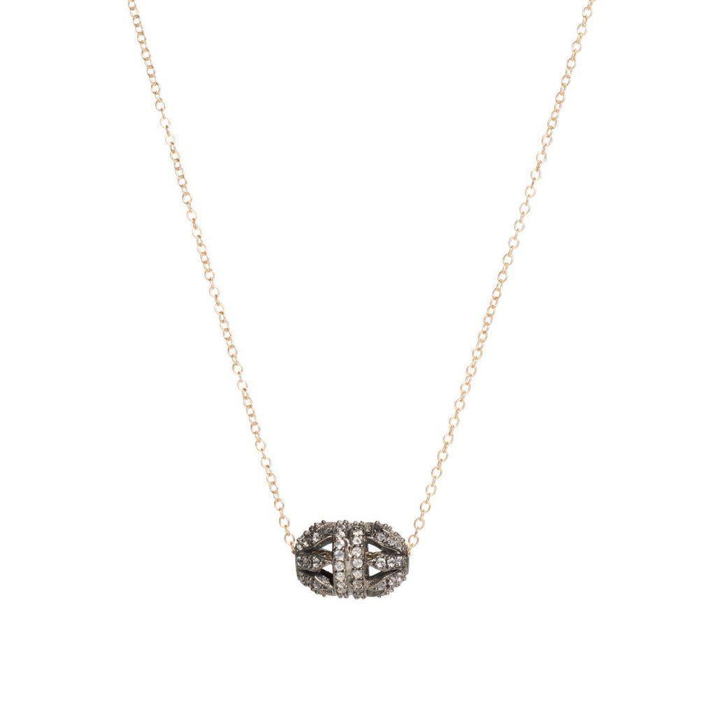 White Topaz Charm Necklace