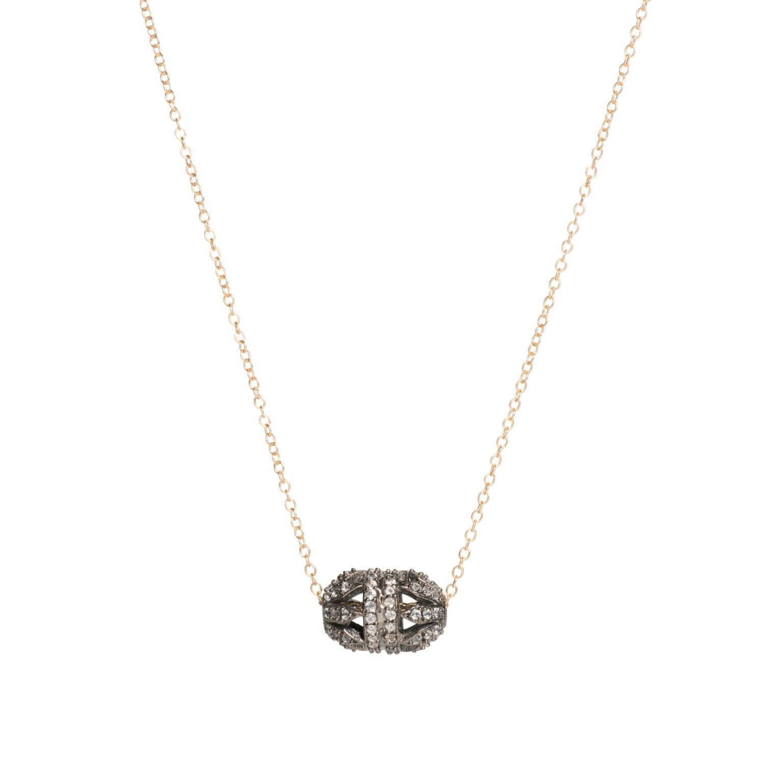 White Topaz Charm Necklace